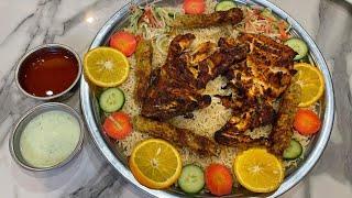 Exotic Delight: Authentic Arabic Chicken Kabsa | Arabic Rice Mandi | Pakistani Street Food Gems!