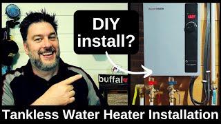  Tankless water heater installation. Thermomate 18KW tankless water heater [505]