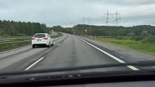 Car drives on a motorway, Finland (1) - FREE VIDEO for you to use