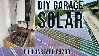 UK DIY Solar Garage install for £4700 - Growatt Inverter, Seplos BMS, EVE cells (FULL INSTALL VIDEO)