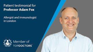 Patient testimonial for Professor Adam Fox