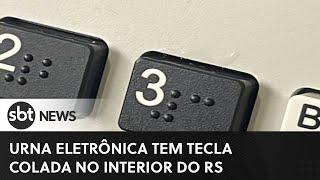 Urna eletrônica tem tecla colada no interior do RS | SBT News