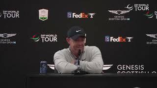 Rory McIlroy Preview Press Conference Genesis Scottish Open 2024 © DP World Tour