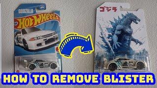 How to Remove Hot Wheels Blister Plastic using acetone for custom card backs wheel swaps