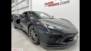2023 SOLDSOLDSOLD Corvette C8 70th Anniversary Ed 3LT MagRide Z51 Carbon Flash Met on White/Black