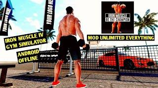 IRON MUSCLE IV-GYM SIMULATOR ANDROID WORKOUT GAMEPLAY MOD UNLIMITED EVERYTHING