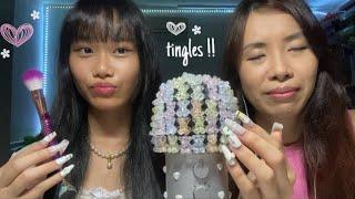 ASMR trying to give my mom tingles !! ₊˚ʚ ₊˚ 🩰 ﾟ.