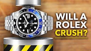 Rolex vs G Shock vs Hydraulic Press