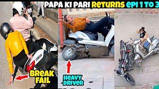 Papa Ki Pari  Papa Ki Pari scooty | Papa Ki Pari Nikli Scooty Lekar | accident | comedy video