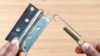 You will thank me after learning this tip! Place a spring in the door hinge