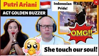 Putri Ariani receives the GOLDEN BUZZER | America's Got Talent 2023 | REACTION!