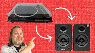 How to EASILY connect a turntable to powered (active) speakers