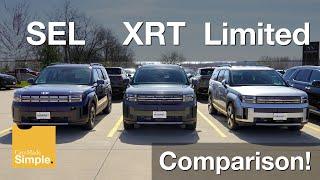 2024 Hyundai Santa Fe SEL vs XRT vs Limited | Side by Side Trim Comparison!