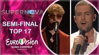 Supernova 2022 Top 17 Semi-Final | Eurovision 2022 Latvia 