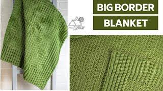 CROCHET: Big Border Crochet BLANKET, 9 sizes,  easy CROCHET pattern tutorial by Winding Road Crochet