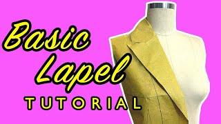 HOW TO MAKE A LAPEL COLLAR | PATTERN MAKING TUTORIAL PT.1 | LA MODÉLISTE