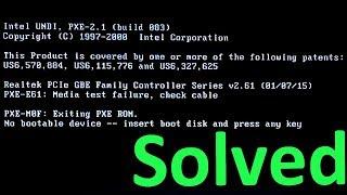 How to Fix Media test failure, Check cable | No Bootable Device (Complete Tutorial)