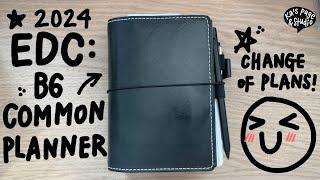 ENG) 2024 EDC Planner Setup video | B6 Common Planner | Traveler's Notebook | Chic Sparrow cover