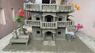 DIY Miniature House | how to make miniature clay house | build perfect 2 storey house | technology