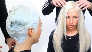 HOW TO COLOR HAIR WHITE - WHITE HAIR COLOR TUTORIAL