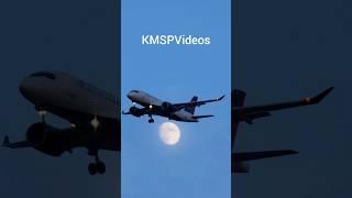 The moon and planes