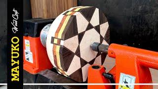 CRISSCROSS COLORS, woodturning