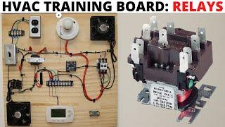 HVAC Training Board: How To Check A General Purpose Switching Relay With A Multi Meter Using Voltage