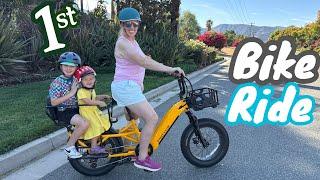 Chloe's First Bike Ride on a REALLY Fast eBike!