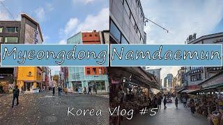 SEOUL VLOG (#5) Korean Street Food | Myeongdong Street | Namdaemun Market