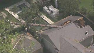 Aerial tour of destruction caused by Beryl across Houston