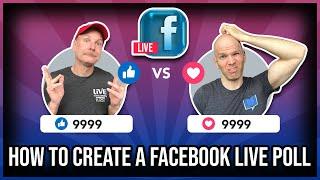 How to Create a Facebook Live Poll #Shorts