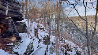 Winter Adventures in Saxon Switzerland | Scenic Pathways and Views