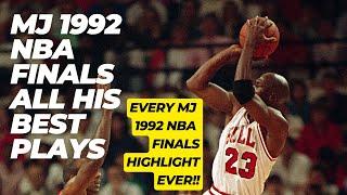 Michael Jordan 1992 NBA Finals All Best Plays Highlights