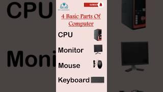 4 Basic parts of Computer #shorts #youtubeshorts