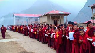 Welcoming to H.E. Pema Riktsal at Namkha Khyung Dzong Monastery | Yalbang | Humla