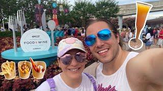 EPCOT's Food and Wine Festival 2022 Opening Day! The Fry Basket & Trying All New Festival Items