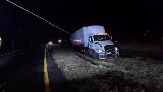 Midnight In The Median!!! 76,000 lbs in the Mud & Water!!!