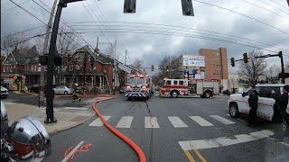 Rescue 50 *Ride Along* RIT on Working Fire Dispatch Assisting Lancaster City (Screaming Q and Horn!)