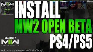 Download MW2 Open Beta On PS5/PS4