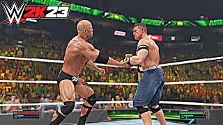 THE ROCK vs JOHN CENA - WWE 2K23 Gameplay (No Commentary)