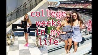 college weeks in my life | freshman year at the university of alabama