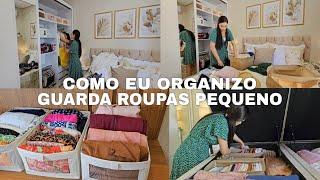 ORGANIZAÇÃO DO MEU GUARDA ROUPAS E DO BOX BAU| FICOU PERFEITO!!