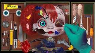 ASMR Poppy Playtime Cursed Doll Repair Animation | Huggy Wuggy | doll restoration work