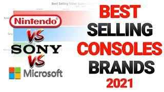 Best Selling Video Game Consoles Brands (1977-2021) - Nintendo vs Sony vs Microsoft vs Atari vs Sega