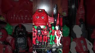 GI Joe/ Action force the deadly red shadow army and Roboskull led by Iron blood