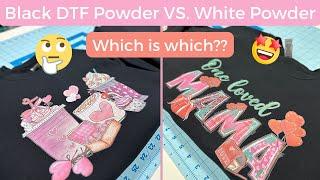 BLACK DTF POWDER VS WHITE DTF POWDER | How to use Black and White DTF Powder | Yamation