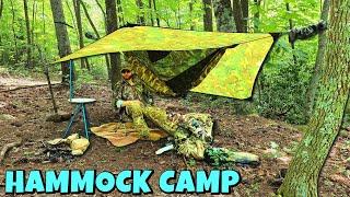 HENNESSY Jungle Expedition Hammock First Solo Camp | Light Rain Summer Overnighter
