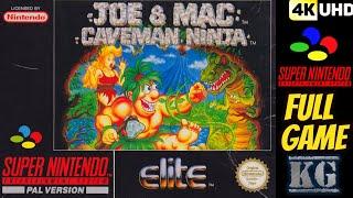 Joe & Mac: Caveman Ninja | SNES | 4K60ᶠᵖˢ UHD | Longplay Gameplay Walkthrough Full Movie Game