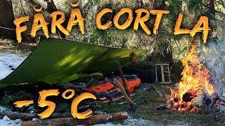 Camping în zăpadă la -5°C!