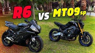 R6 vs MT09sp - İKİSİNİ DE DENE TARAFINI SEÇ - R6 & MT09sp MOTOVLOG